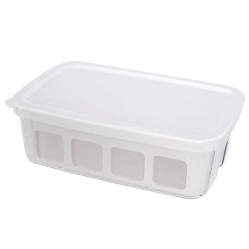 SEB Delices Box yoghurtbehållare, 1L behållare med avlopp, Kompatibel med Délices och Multi Délices yoghurttillverkare, Vit, XF101001