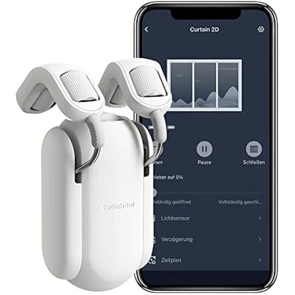 Gardinsmotor - SWITCHBOT - Stångpål - Vit - Robust design - Hög kvalitet