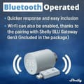 Miniatyrbild 2 av 2: Anslutet termostathuvud - Shelly - Blu TRV - Bluetooth roterande ventil - Wi-Fi-anslutning - Noggrannhet ±0,1°C