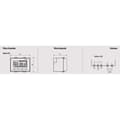 Miniatyrbild 1 av 2: Chronotermostat - Vemer - Dafne - Vit/Antracit - Veckoprogrammering - 230V AC