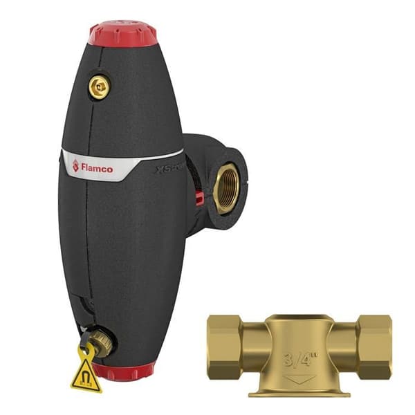 Flamco XStream Vent-Clean G 1 14" F luftseparator för centralvärme, minskar värmeförluster - 11063