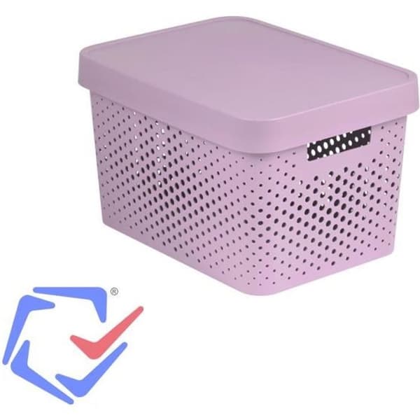 Curver Infinity genombruten förvaringslåda 17l rosa