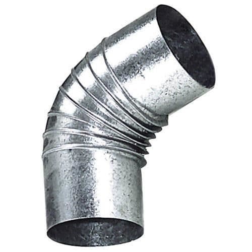 Armbåge för galvaniserad kamin - WOLFPACK - 150 mm 45° - rökrör
