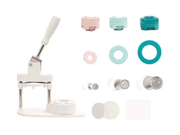 Accessoarer tillverkade hemma - delar tillverkade hemma We R Memory Keepers - 661104 - ton Press Bundel, vit