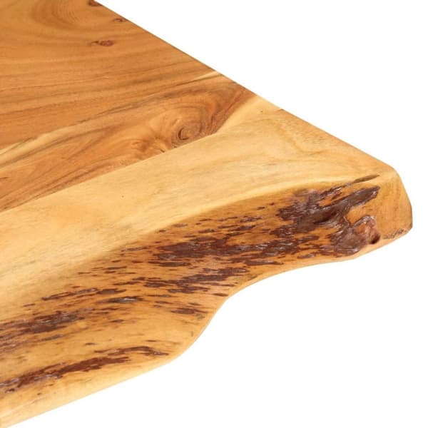 vidaXL Bänkskiva för badrum massivt akaciaträ 80x52x3,8 cm