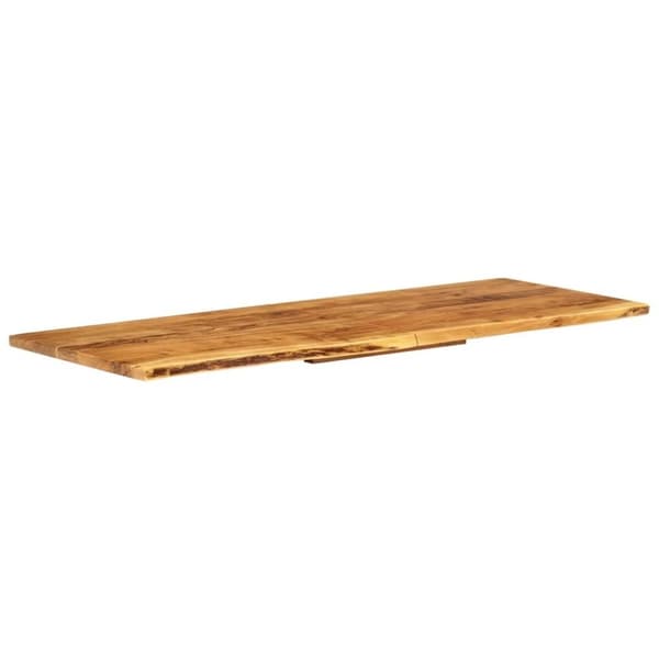 vidaXL Bänkskiva för badrum massivt akaciaträ 140x52x2,5 cm