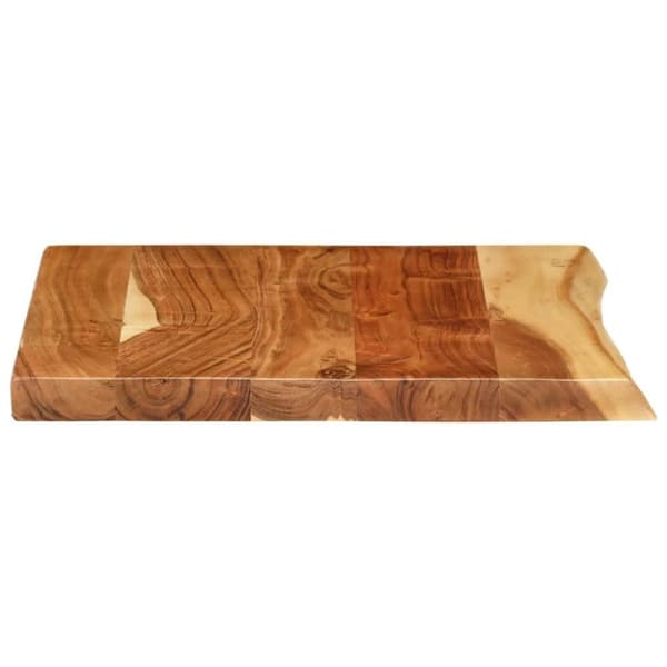 vidaXL Bänkskiva för badrum massivt akaciaträ 58x52x3,8 cm