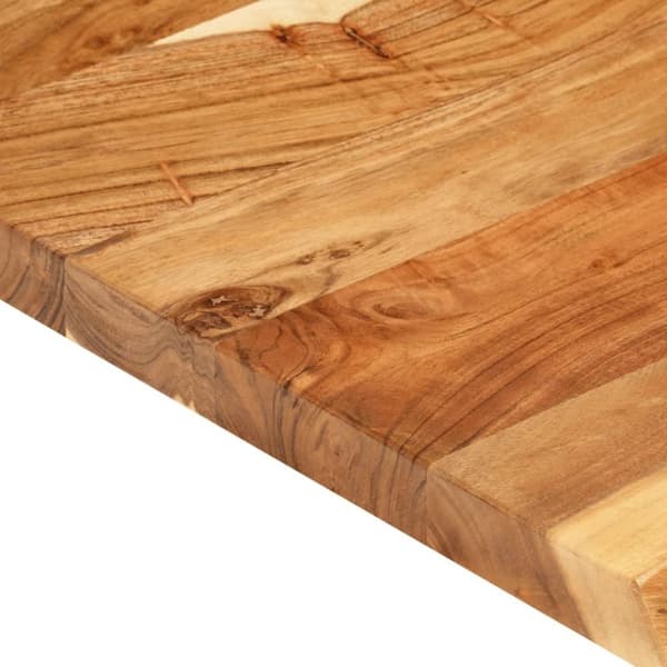 vidaXL Bänkskiva för badrum massivt akaciaträ 58x52x3,8 cm