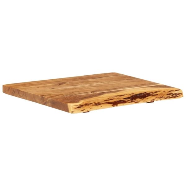 vidaXL Bänkskiva för badrum massivt akaciaträ 58x52x3,8 cm