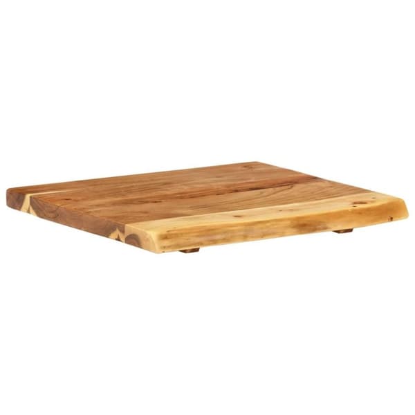 vidaXL Bänkskiva för badrum massivt akaciaträ 58x52x3,8 cm