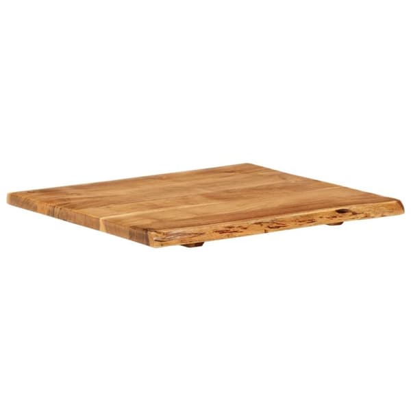 vidaXL Kylpyhuoneen peilipöydän levy täysi akaasiapuu 58x52x2,5 cm