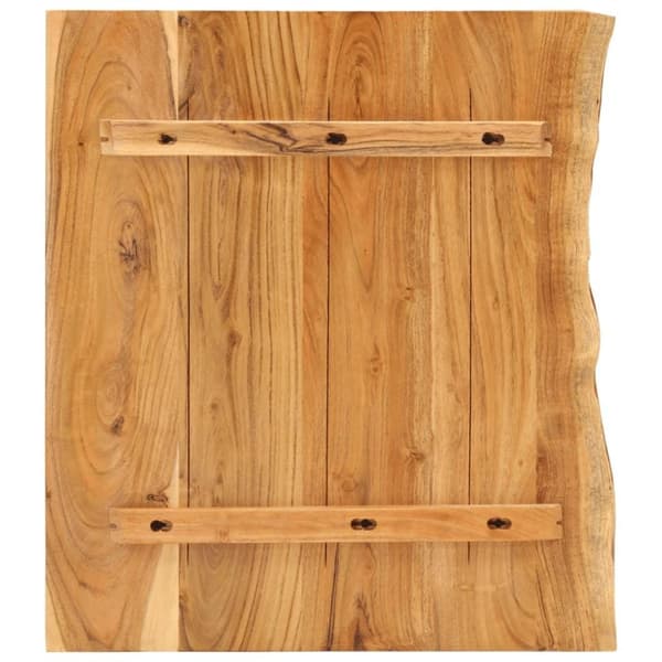 vidaXL bordplade til toiletbord 80x52x3,8 cm massivt akacietræ