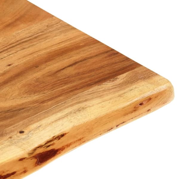 vidaXL bordplade til toiletbord 140x52x2,5 cm massivt akacietræ