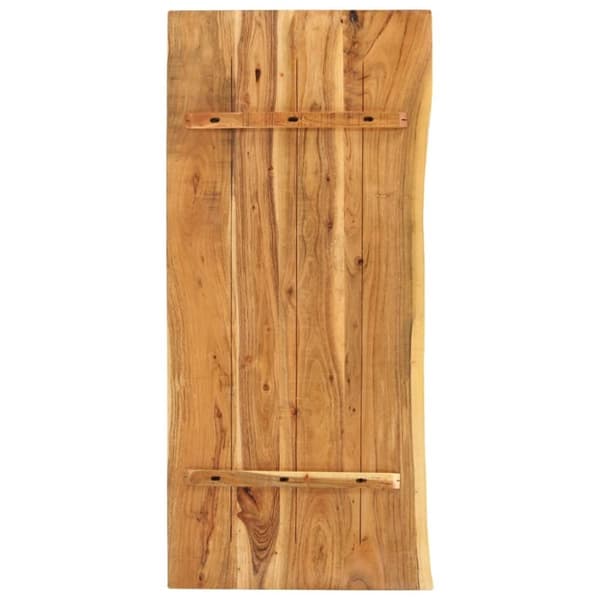 vidaXL bordplade til toiletbord 140x52x2,5 cm massivt akacietræ
