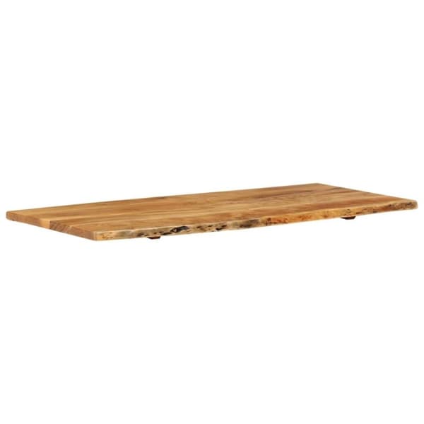 vidaXL bordplade til toiletbord 114x52x2,5 cm massivt akacietræ
