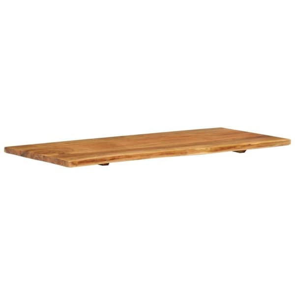 vidaXL bordplade til toiletbord 114x52x2,5 cm massivt akacietræ