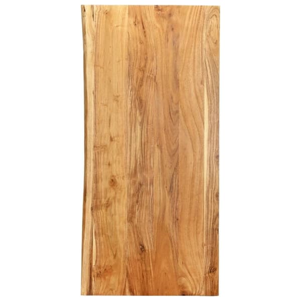 vidaXL bordplade til toiletbord 114x52x2,5 cm massivt akacietræ