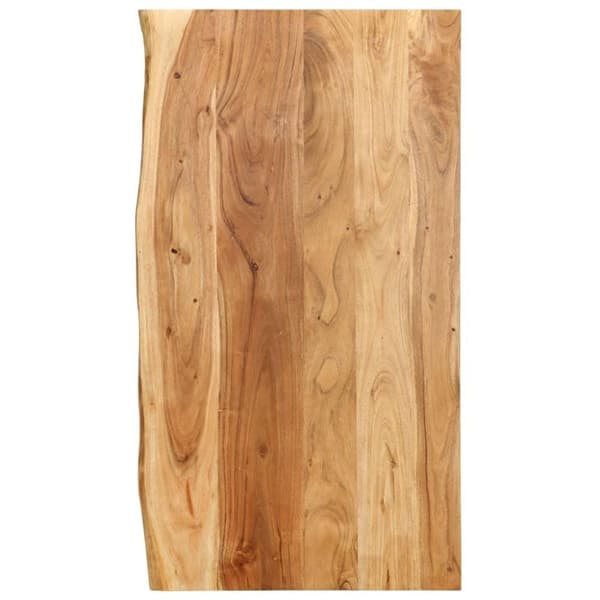 vidaXL bordplade til toiletbord 100x52x2,5 cm massivt akacietræ