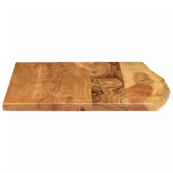 vidaXL bordplade til toiletbord 80x52x2,5 cm massivt akacietræ
