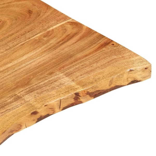 vidaXL bordplade til toiletbord 80x52x2,5 cm massivt akacietræ