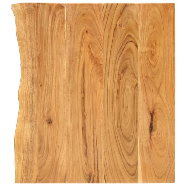 vidaXL bordplade til toiletbord 80x52x2,5 cm massivt akacietræ