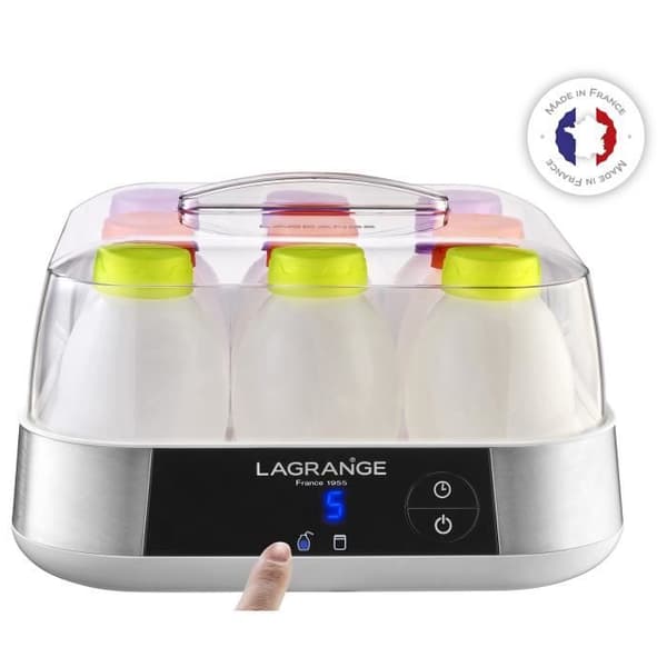 LAGRANGE 459001 LINE Yoghurt Maker - 18 W - Rostfritt stål