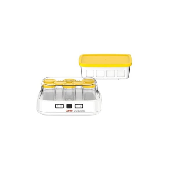 Yoghurtmaskin - SEB - YG500210 - 8 burkar à 125 ml - 1 burk med 1 L - 30 W