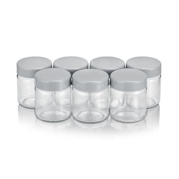 SEVERIN - Set med 7 150 ml glasyoghurtkrukor