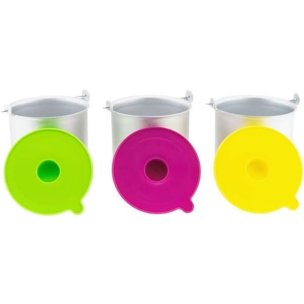 Set med 3 skålar för HF180 glassmaskin - H.KOENIG BO318 - Kapacitet 1L - Syra färger