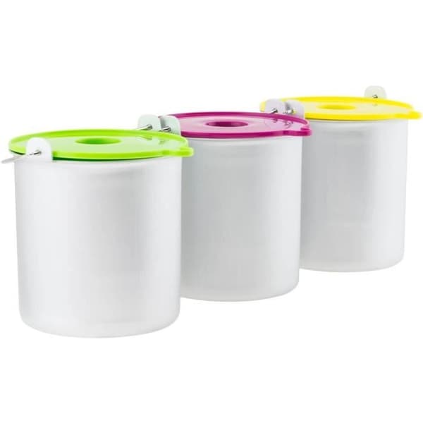 Set med 3 skålar för HF180 glassmaskin - H.KOENIG BO318 - Kapacitet 1L - Syra färger