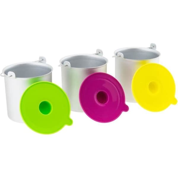 Set med 3 skålar för HF180 glassmaskin - H.KOENIG BO318 - Kapacitet 1L - Syra färger