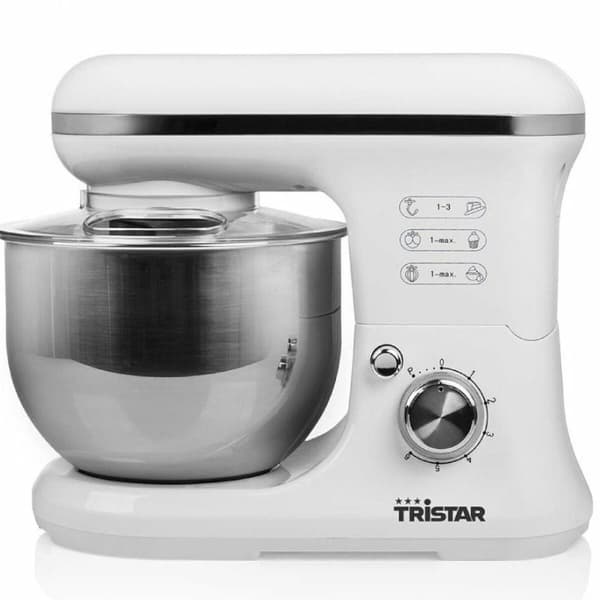 Foodprocessor Tristar MX-4817 1200 W 1500 W Rustfrit stål Hvid 5 L