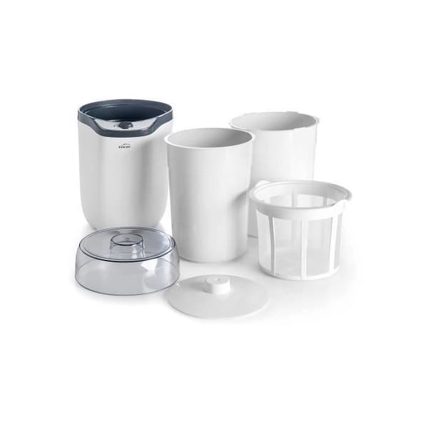 Elvisks yoghurtmaskin - LACOR - 20 W - Kapacitet 1,8 l och 1,6 l - 2 burkar - Vit