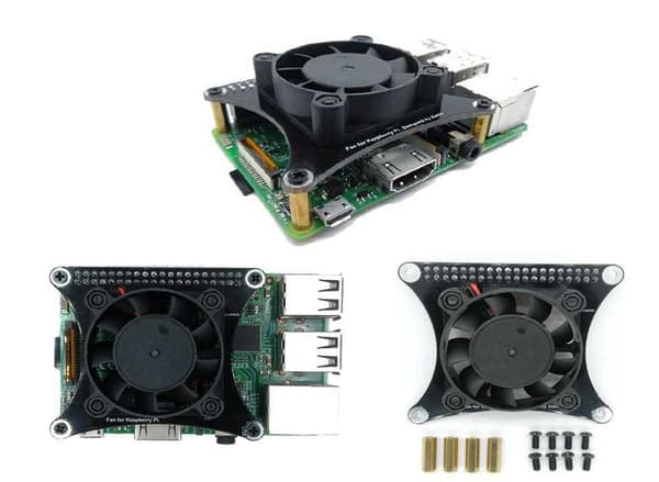 Kontrollerbar Fläkt Raspberry Pi 2B/3B/3B+