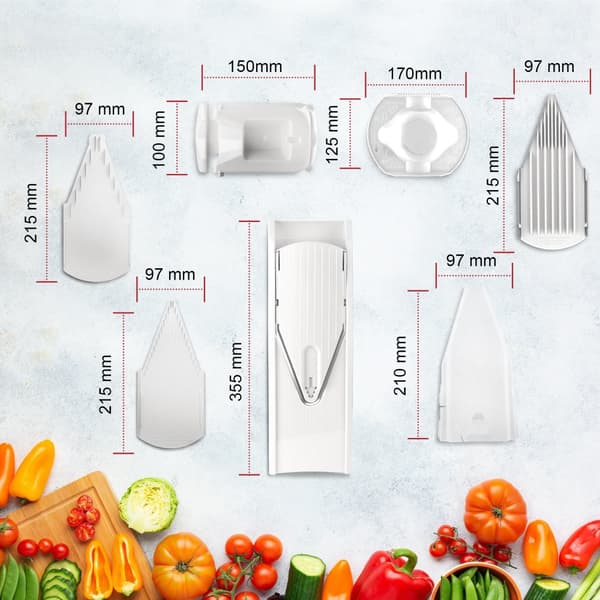 Borner V1 grönsaksrivjärn professionellt set grönsaksskärare gurkskärare grönsaksskärare potatisskärare morotsrivjärn fruktrivjärn kålskärare vegan