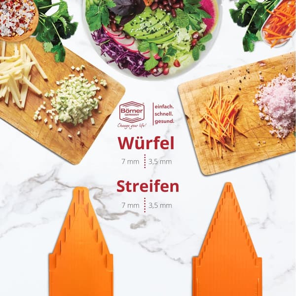 Borner V1 grönsaksrivjärn professionellt set grönsaksskärare gurkskärare grönsaksskärare potatisskärare morotsrivjärn fruktrivjärn kålskärare vegan