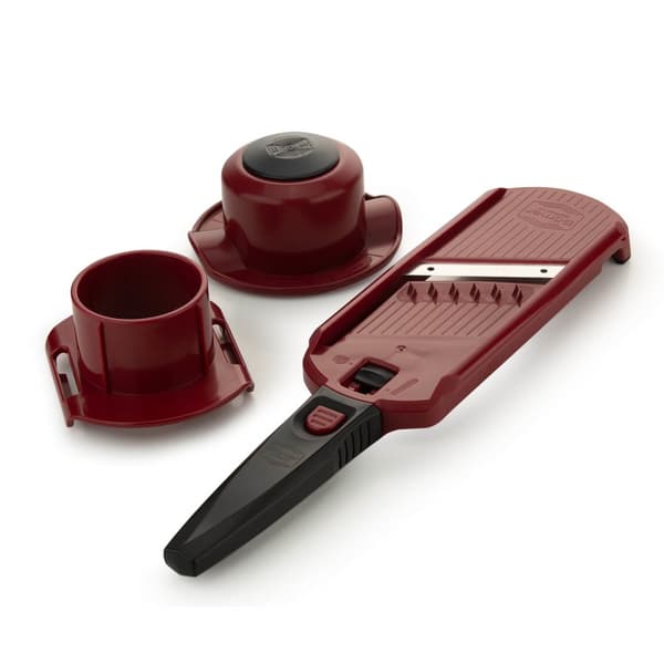 Borner Multi Dicer & Slicer Grönsaksskärare Fruktskärare Miniskärare Julienne slicer Lökskärare Tunna strimlor Frukt- och grönsaksskärare röd/svart