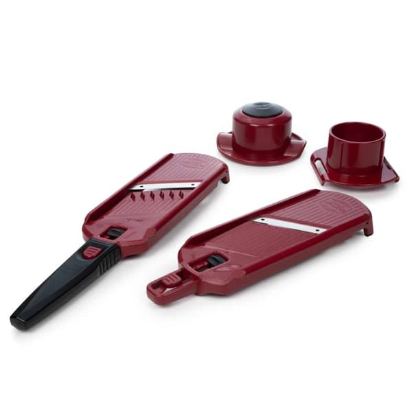 Borner Multi Dicer & Slicer Grönsaksskärare Fruktskärare Miniskärare Julienne slicer Lökskärare Tunna strimlor Frukt- och grönsaksskärare röd/svart