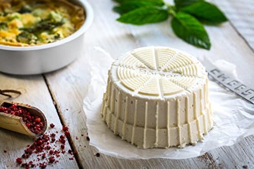 Borner Cheesemaker & Multimaker tuoreena pidettävällä kannella, seulasalaattikulholla tarjoilukulho, tee oma tuorejuusto kotona punaiseksi
