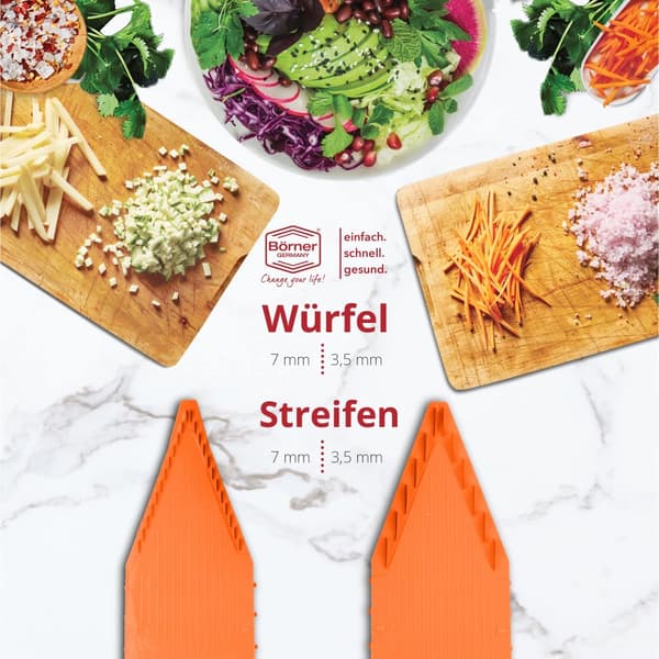 Borner grönsaksskärare V5 Powerline professionella set gurkskivare kålskärare pommes frites skärare grönsaksskärare fruktrivjärn vegansk