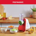 Miniatyrbild 2 av 5: MOULINEX Fresh Express Elektrisk grönsaksskärare, 3-i-1 rivjärn, Färgade kottar, Stor ränna, Made in France DJ753510