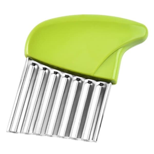 Riv Lumeiy - 002 - Grönsaksskärare i rostfritt stål Chip Wave Cutter (grön)