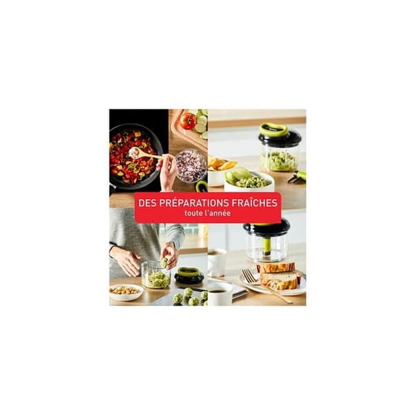 Manuell hackare och mixer - TEFAL - K1320404 - 900 ml - Rostfria blad - Lätt att rengöra