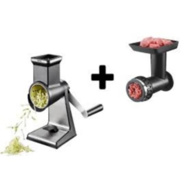 GEFU Rive roterande 3 koner TRANSFORMA + kompletterande kit Köttkvarn