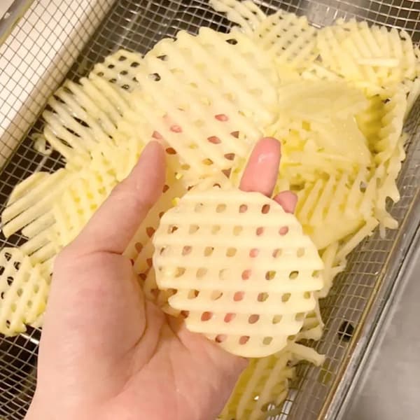 Hackare för potatis, pommes frites, grönsaker