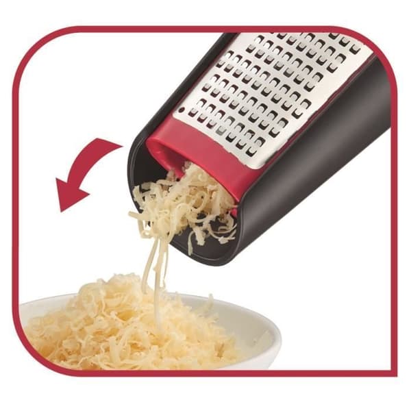 TEFAL INGENIO Dubbelsidig rivjärn K2072714 svart och röd