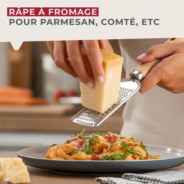 Osthyvel - Fackelmann - 31114 - Rostfritt stål - Bokträ - Ergonomisk