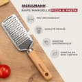 Miniatyrbild 2 av 6: Osthyvel - Fackelmann - 31114 - Rostfritt stål - Bokträ - Ergonomisk