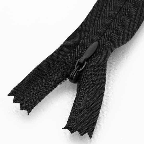 INF Dold nr 3 Dragkedja - Svart - 25cm