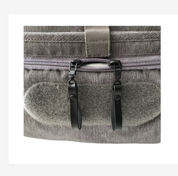 INF Äkta Läder Dragkedjekläpp Ersättning - 2-pack Svart